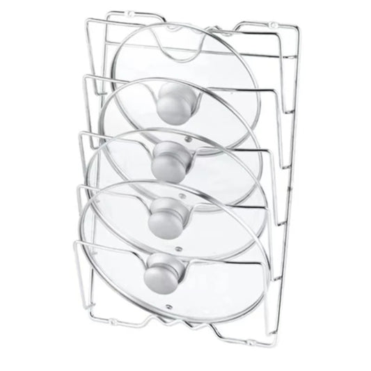 Kitchen Organiser Rack Wall Hanging Pot Cover Rack Five-Layer Pot Lid Metal Rust-Free Multifunctional Rack Pot Lid Storage Rack