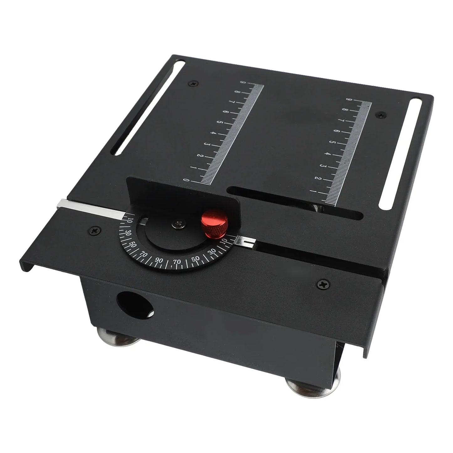 Table Saw 7 Speeds 100W Multifunctional Dust Collection Box Desktop Electric Saw Cutter for Wood PCB Acrylic Plastic