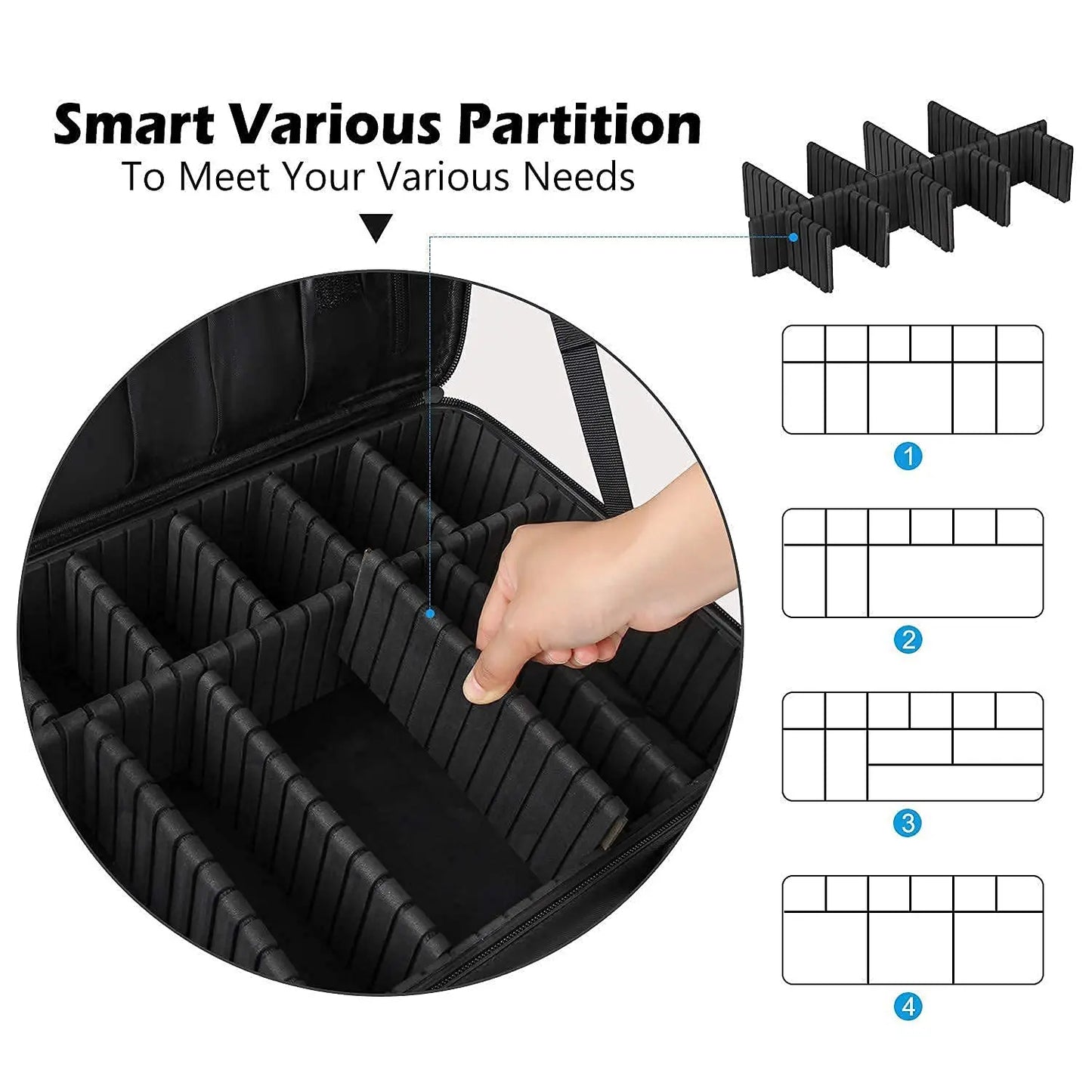 Large Capacity Travel Makeup Case