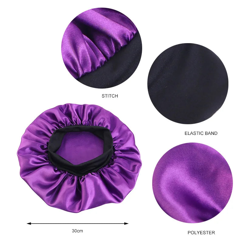 Satiin Elastic BandB Head Cap