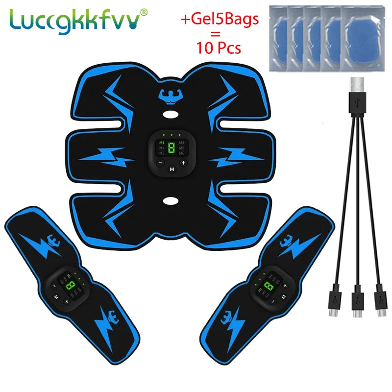 Smart EMS Wireless Muscle Stimulator – Electric Abdominal Trainer, Body Slimming & Weight Loss Massager Stickers