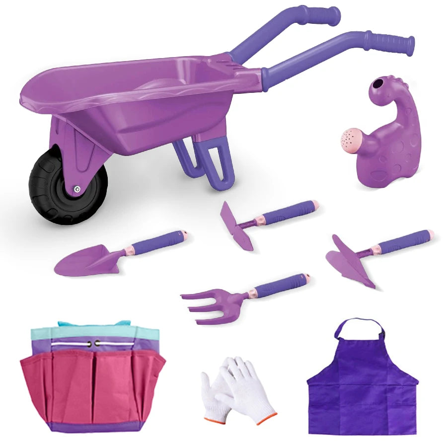Gardening Tools Outdoor Toys Set Backyard Play Family Roles-Play Game Pretend Play Kids Toy for Boys Girls Children's Day Gifts