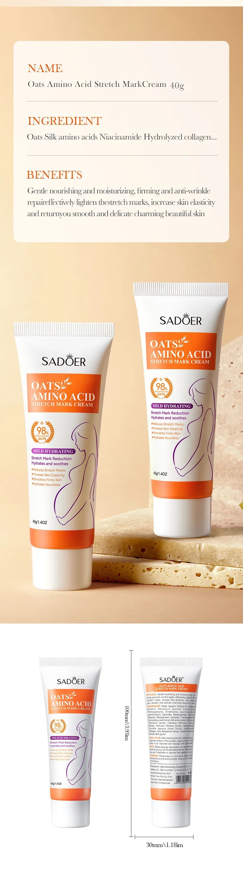 Stretch Marks Permanent Removal Cream