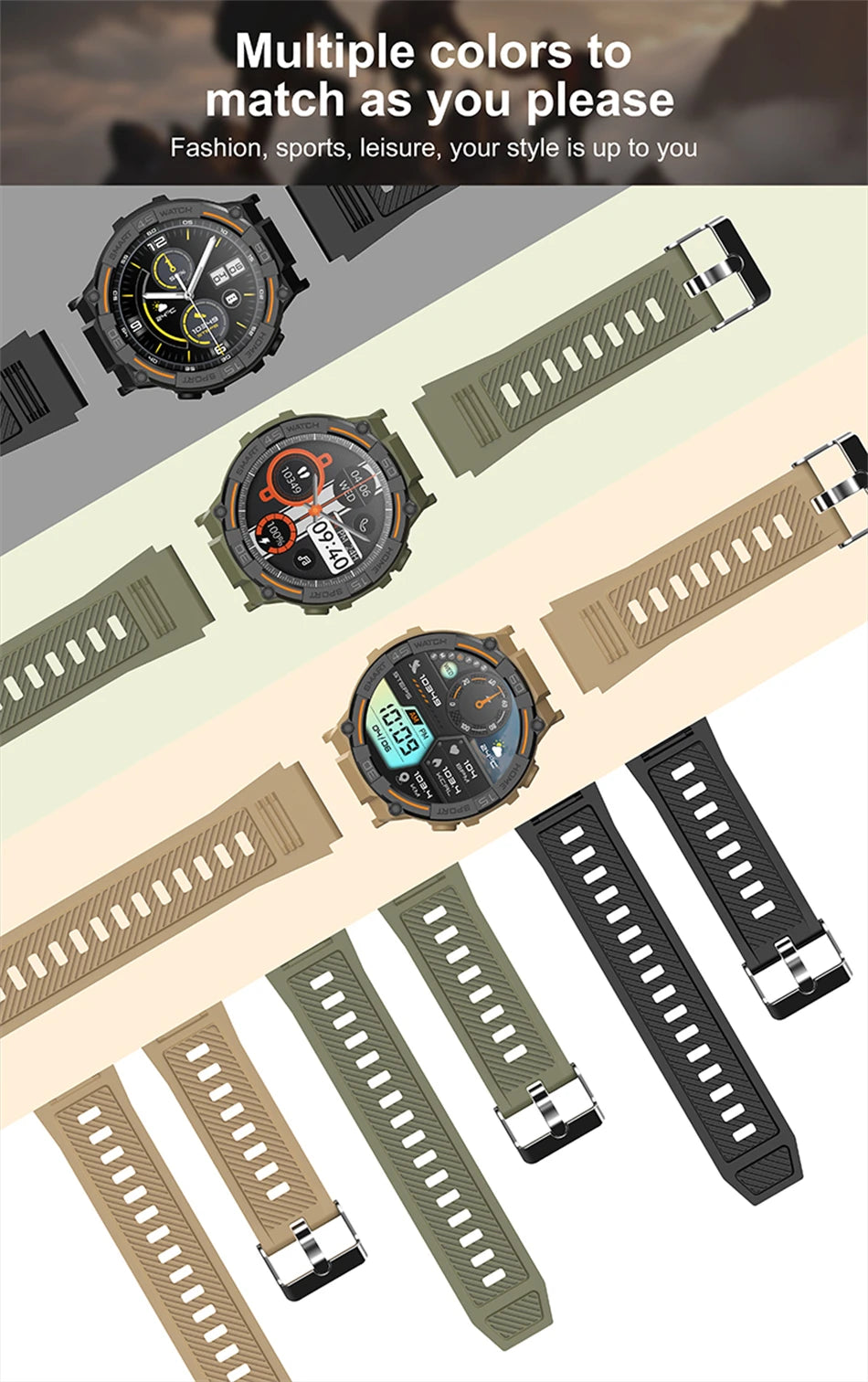 360 HD Smart Watch For Android IOS
