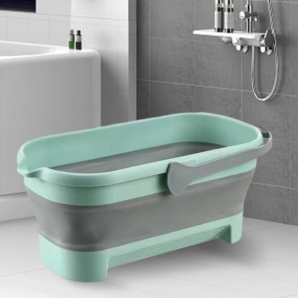 Portable Folding Collapsible Bucket With Handle