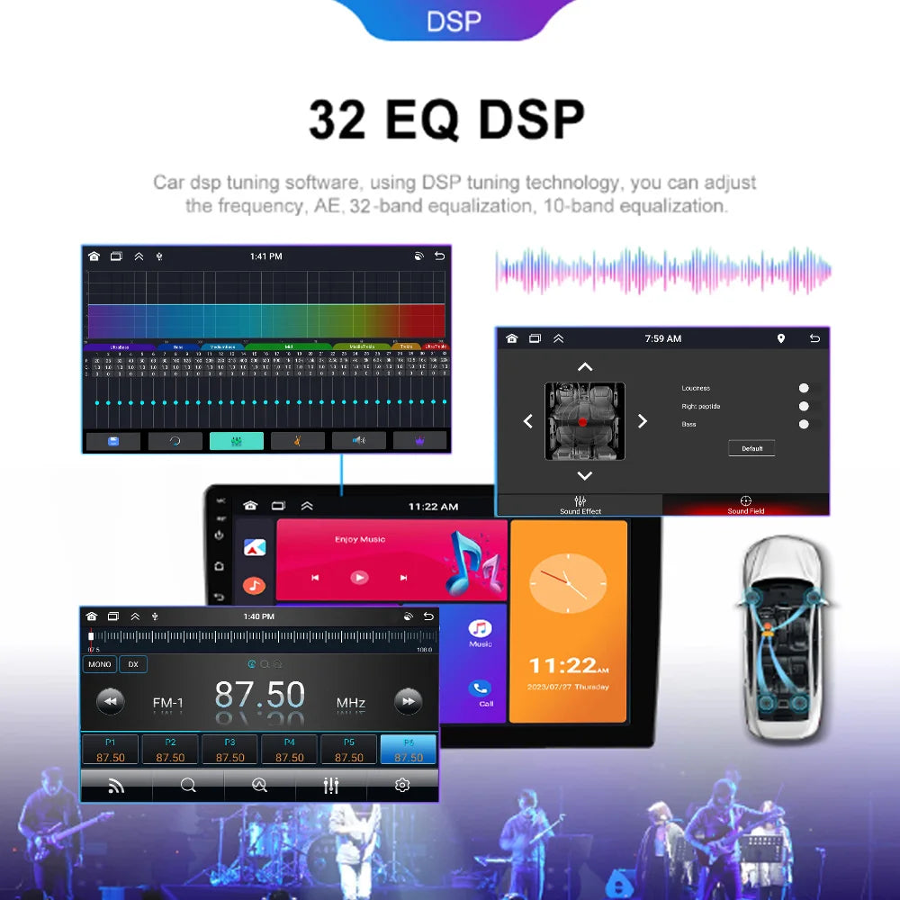 MTIJIEY 4+64G 8Core Android13 Carplay Car Radio For Honda CR-V 3 RE CRV 2007-2011 Multimedia Video Player 2 Din Navigation GPS