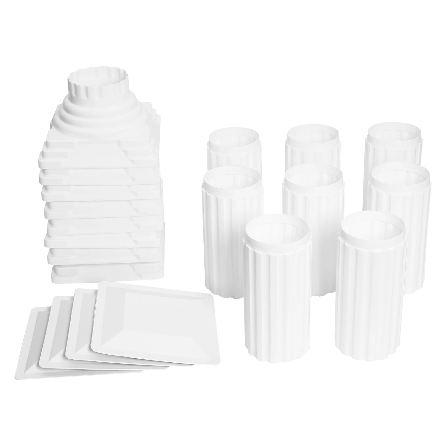 European-Style White Pillar: Elegant Decor for Weddings and Gatherings, Enhancing Charm and Romance
