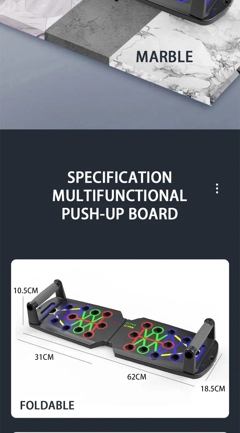Portable Multifunctional Push-up Board Set With Handles