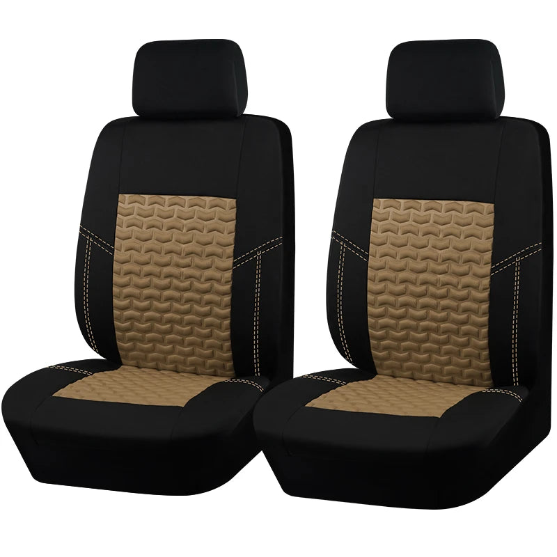 AUTOPLUSUniversal 2 Front Car Seat Covers Car Accessories Interior Fit For Most Car SUV Truck Van With 3mm Sponge Seat Cover Car