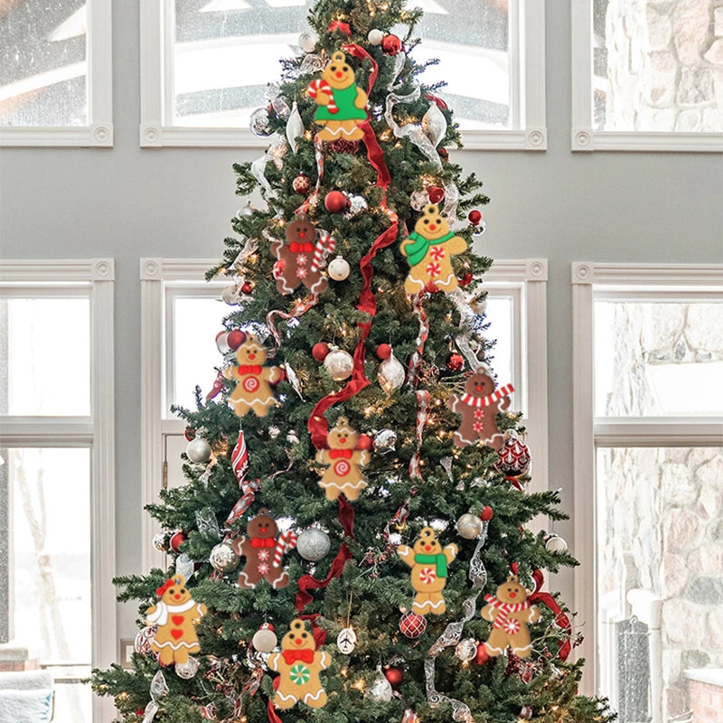 Gingerbread Man Ornaments Xmas Tree Hanging Pendants