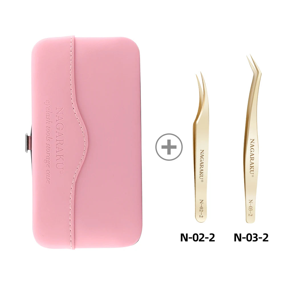 Makeup Eyelashes Tweezers Storage Container