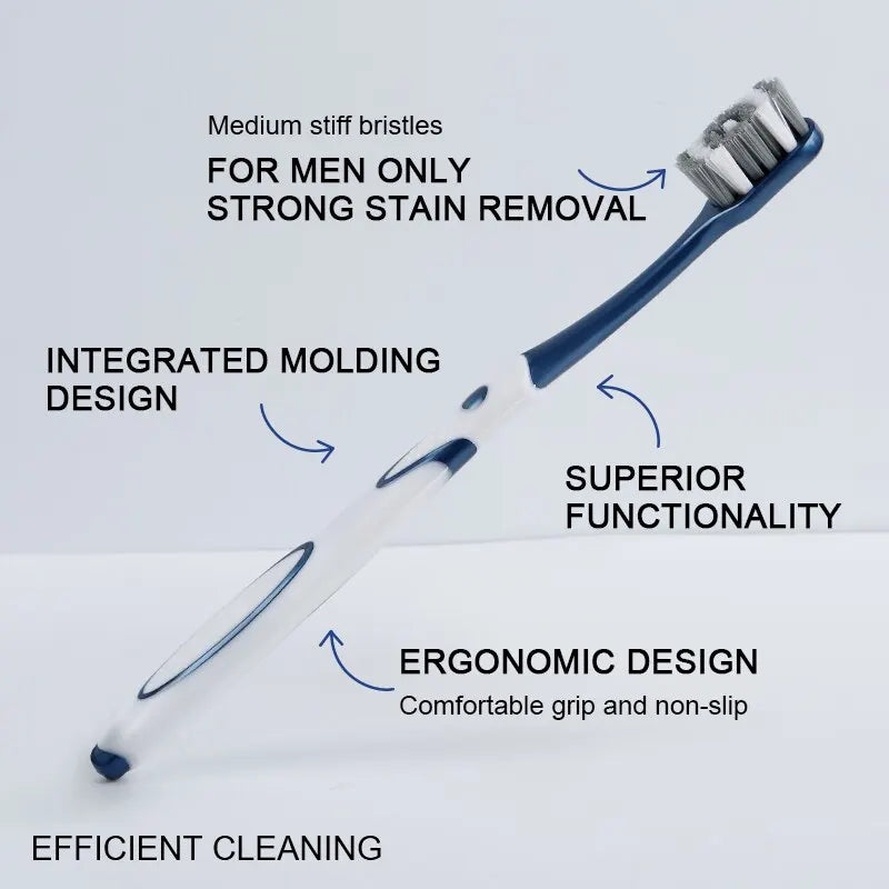 6 Pack Hard bristled toothbrush Set