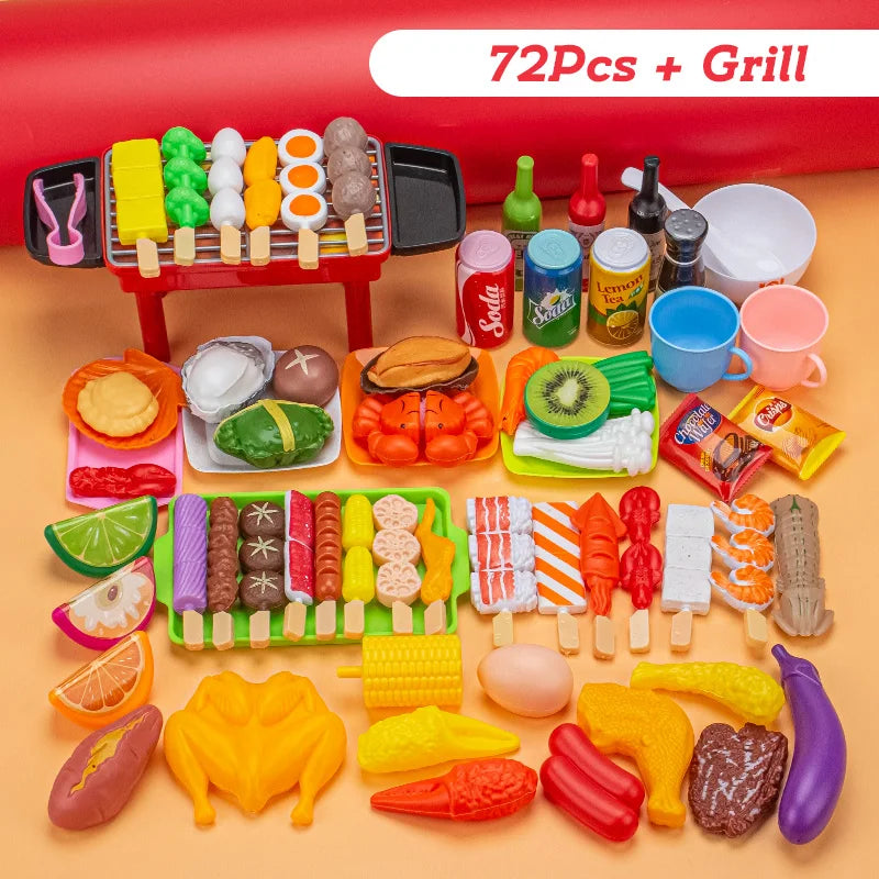 Mini Kitchen Pretend Play Toys Barbecue Set