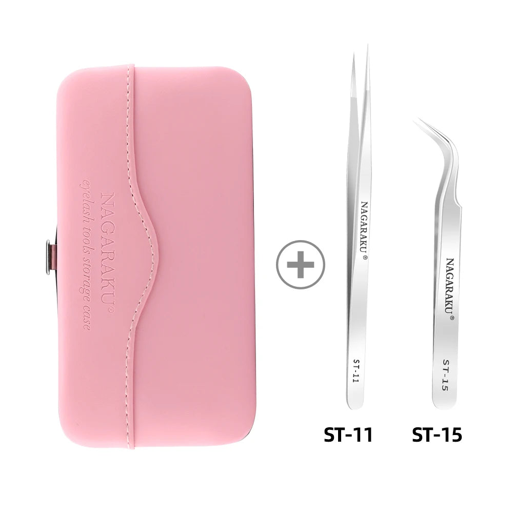 Makeup Eyelashes Tweezers Storage Container
