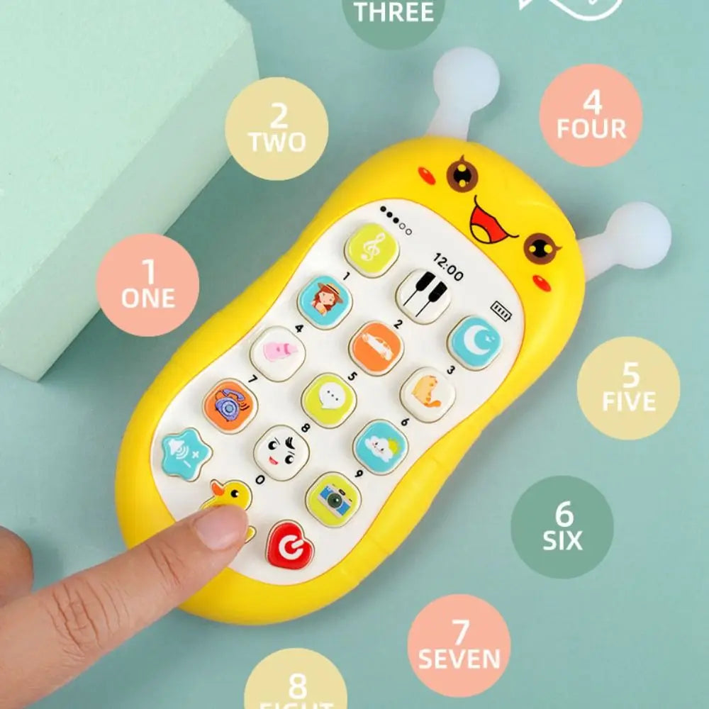 Simulation Phone Electronic Baby Cell Phone Toy Electronic Voice Toy Phones Musical Toys Silicone Safe