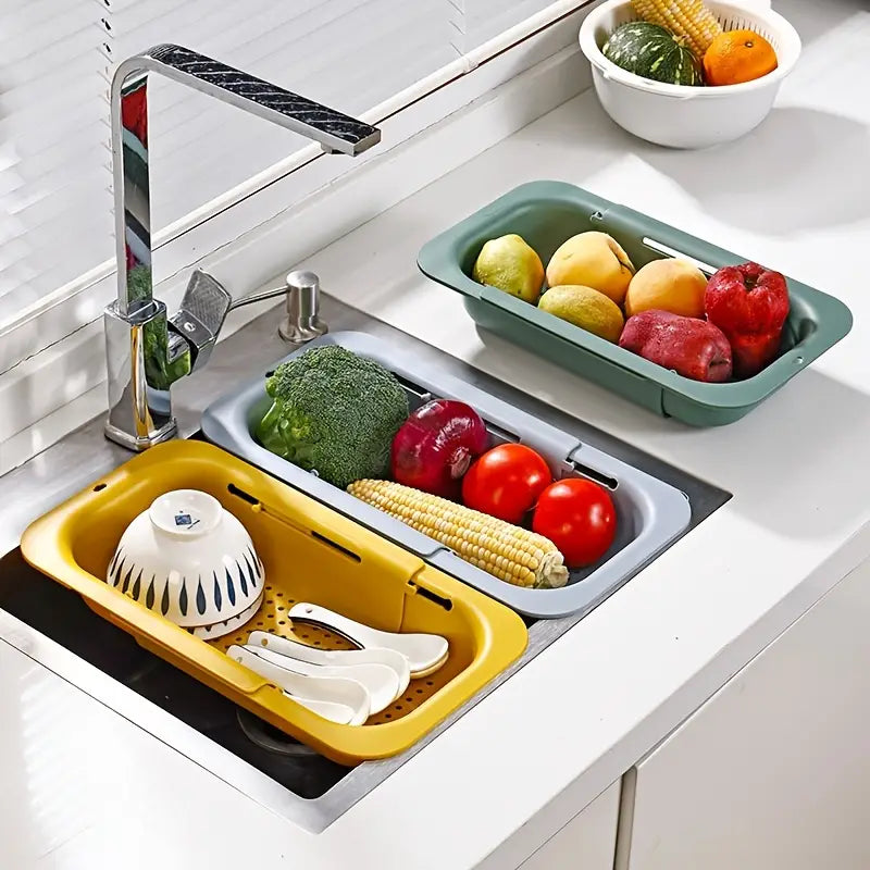 Retractable Kitchen Sink Strainer – Multifunctional Drainer Basket