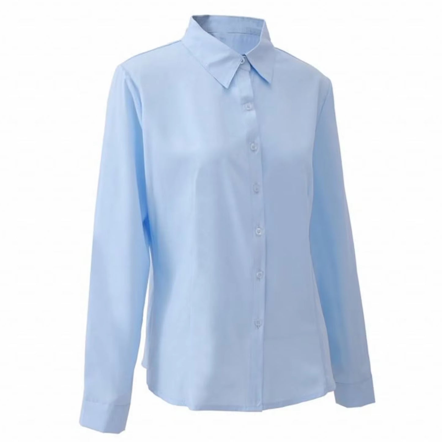 Women'S Long Sleeve Blouse Office Ladies Tops Button up Shirts 2025 Fashion Casual Shirt Long Sleeved Blouse White Shirt Women