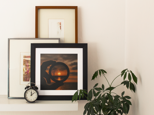 Sunset Through Lens Poster | Stunning Semi-Gloss Print | Perfect Wall Art Gift