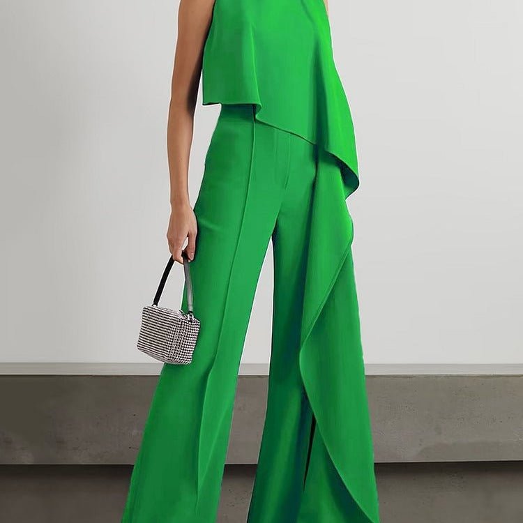 Trendy Women's Zipper Jumpsuit in Solid Colors - Comfy Polyester Romper for Stylish Outings