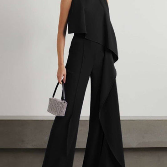 Trendy Women's Zipper Jumpsuit in Solid Colors - Comfy Polyester Romper for Stylish Outings