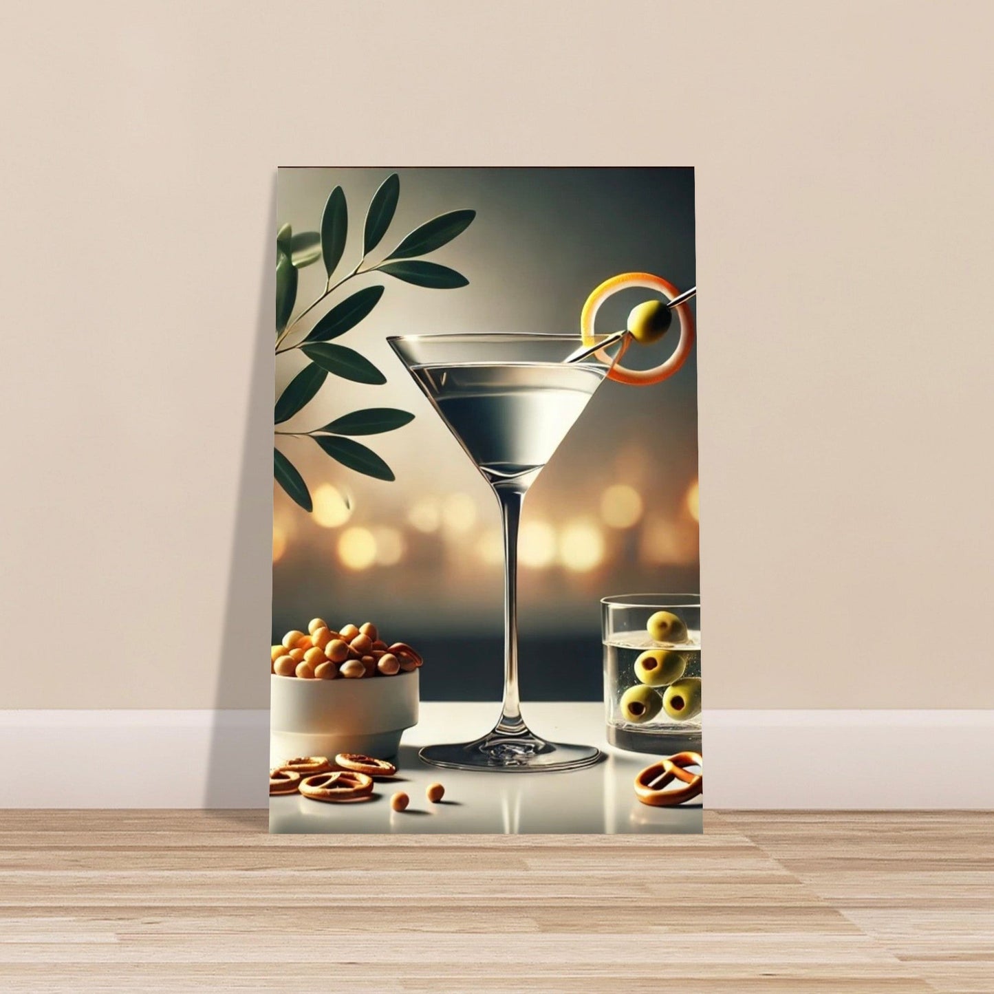 Cocktail Hour Martini Poster – Elegant Bar Decor Print