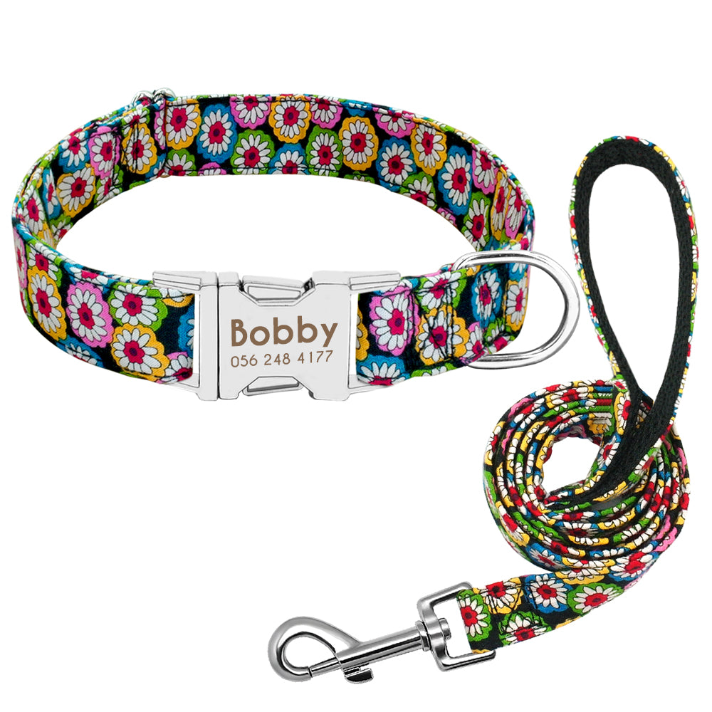 Fleur Pet Dog Customised Collar Name Tag