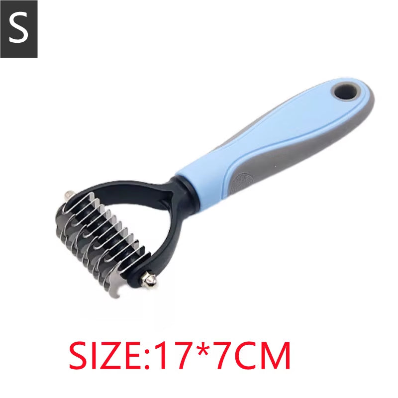 New Professional Pet Cat Hair Removal Comb Brush Dog Grooming Shedding Tools Puppy Hair Shedding Trimmer Pet Fur Trimming Combs