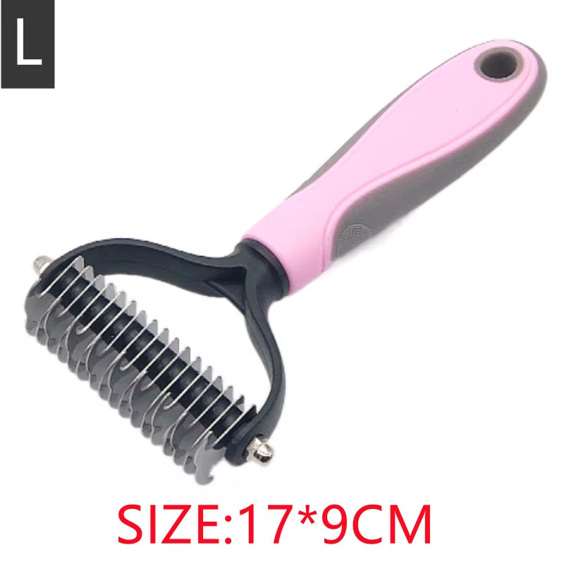 New Professional Pet Cat Hair Removal Comb Brush Dog Grooming Shedding Tools Puppy Hair Shedding Trimmer Pet Fur Trimming Combs