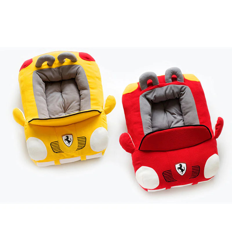Plush Car-Shaped Dog Bed -Soft & Fun Indoor Pet Nest