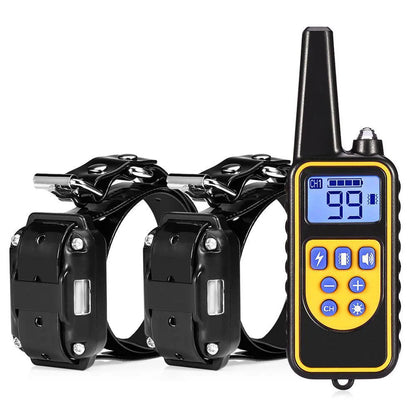 Electric Dog Training Collar Detachable Bark Rechargeable anti Barking Shock Vibration Collar for All Dogs Pet with Clicker