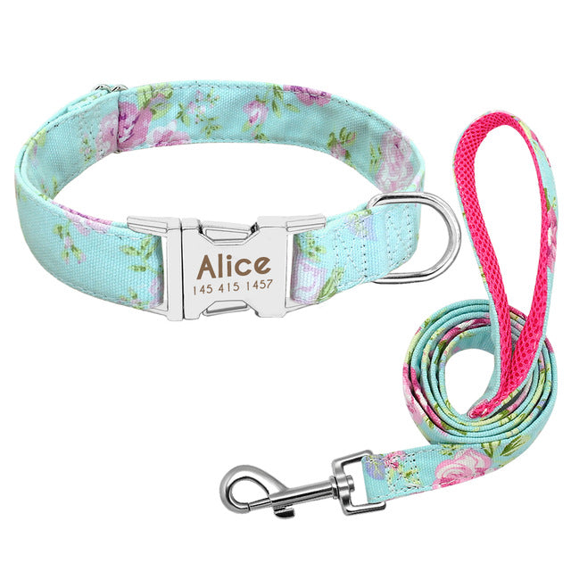Fleur Pet Dog Customised Collar Name Tag