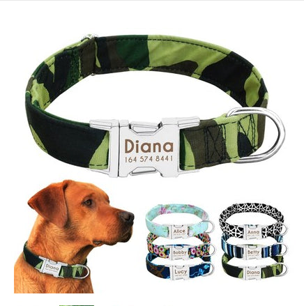 Fleur Pet Dog Customised Collar Name Tag