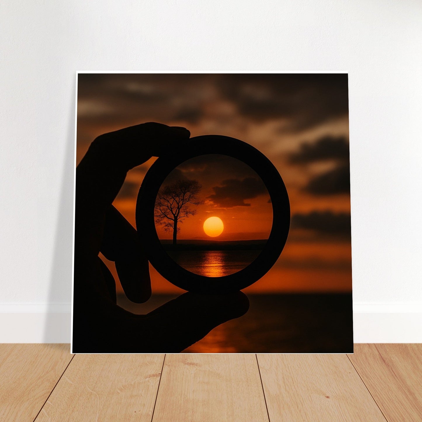 Sunset Through Lens Poster | Stunning Semi-Gloss Print | Perfect Wall Art Gift