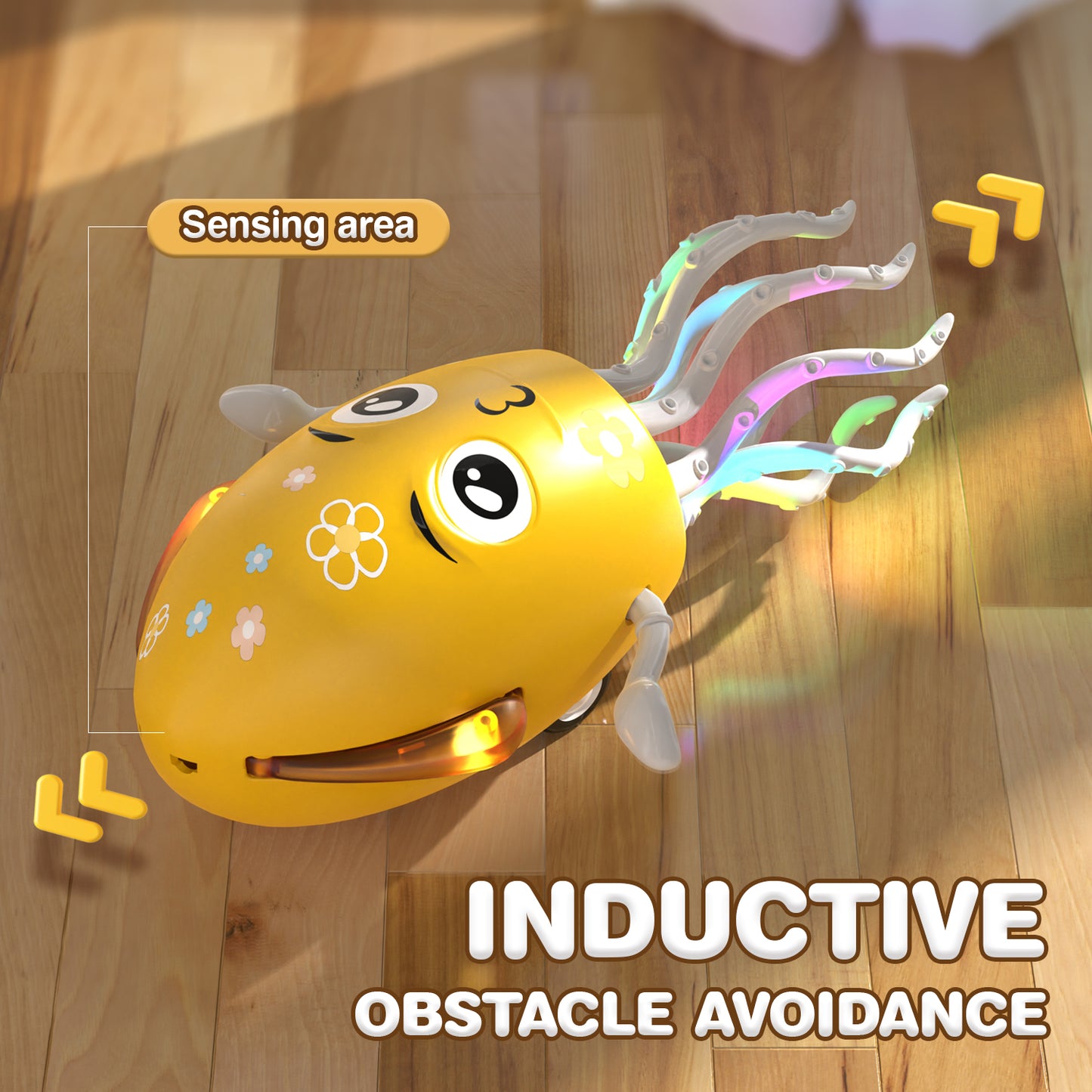 Electric Dancing Squid Octopus dancer Novelty  fidget toys luminous Music Baby Crawling  toys games for kids children Pets Cats