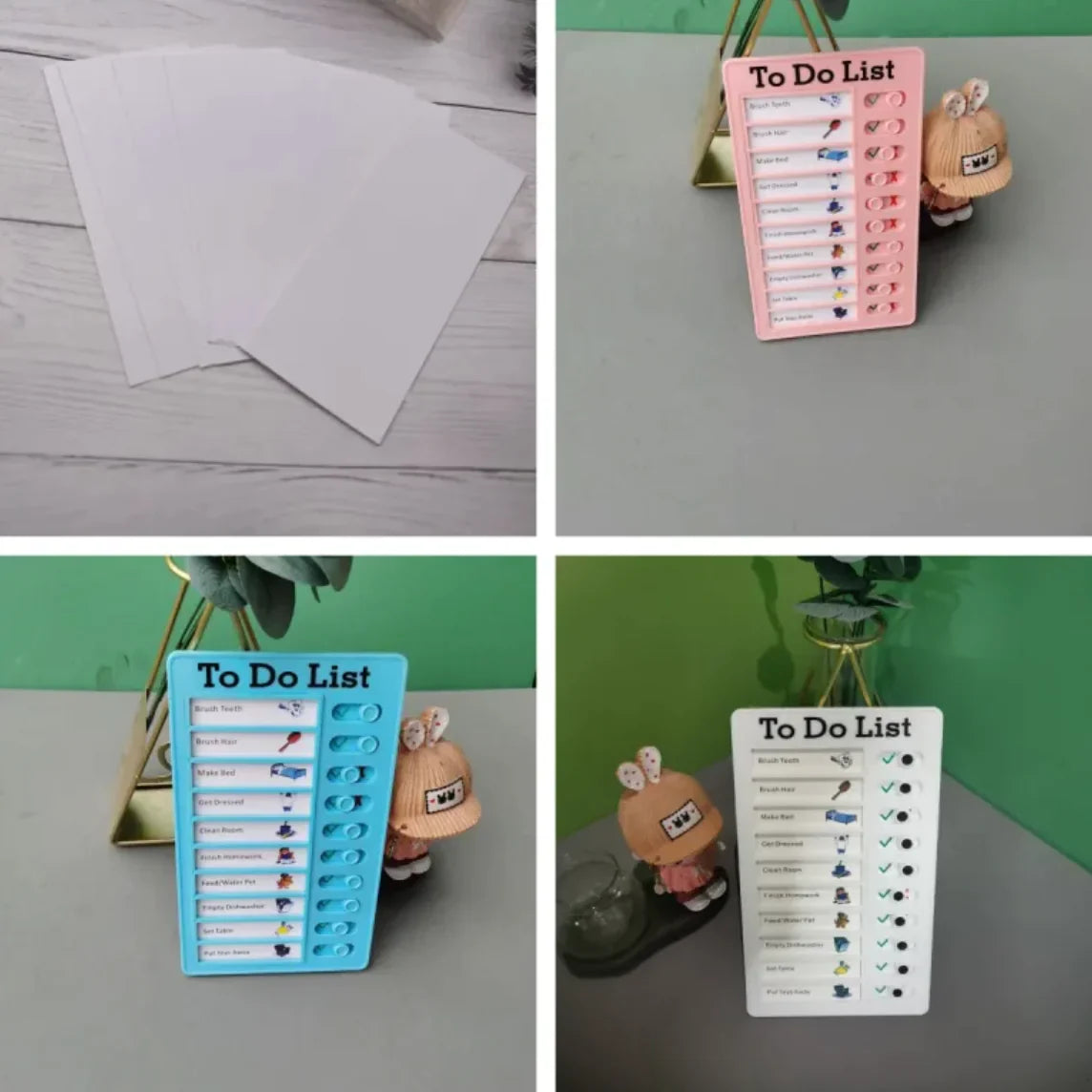 Reusable Habit Tracker for Kids - Daily Routine Board