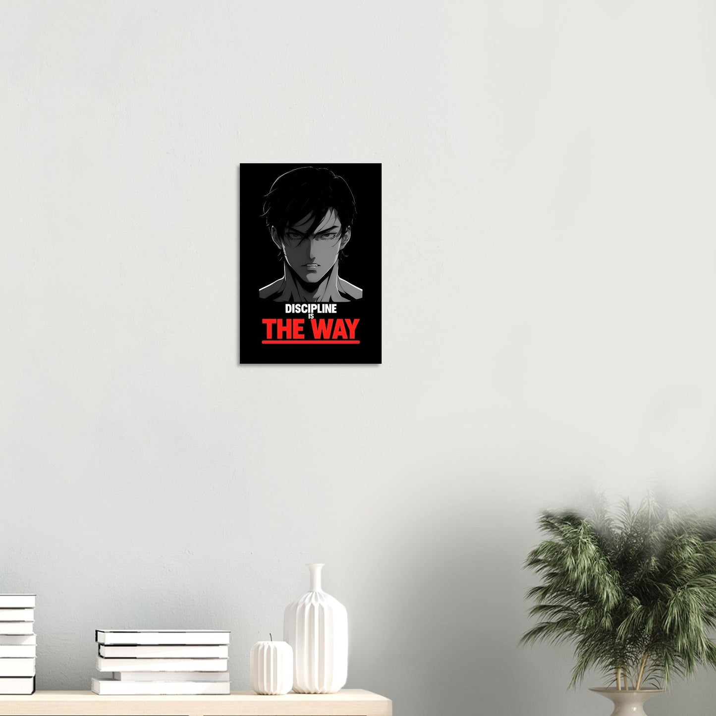 Discipline is the Way - Anime Motivational Wall Art | Empowering Semi-Gloss Print | Inspirational Anime Poster for Home & Office Decor