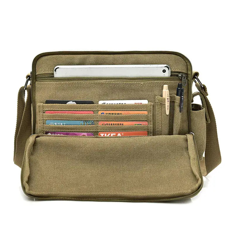 Vintage Canvas Utility Crossbody