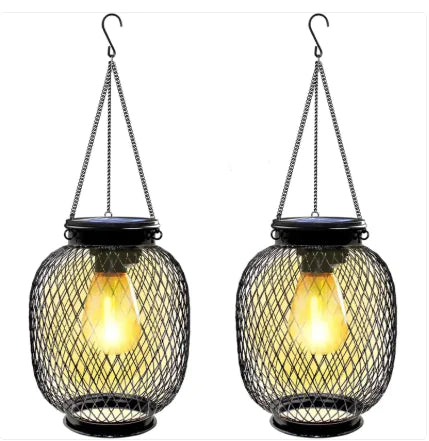 Solar Garden Metal Hanging Lamp