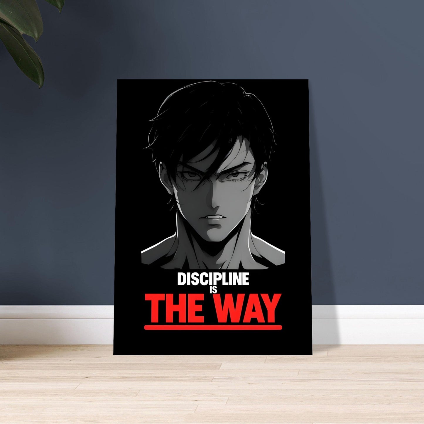 Discipline is the Way - Anime Motivational Wall Art | Empowering Semi-Gloss Print | Inspirational Anime Poster for Home & Office Decor