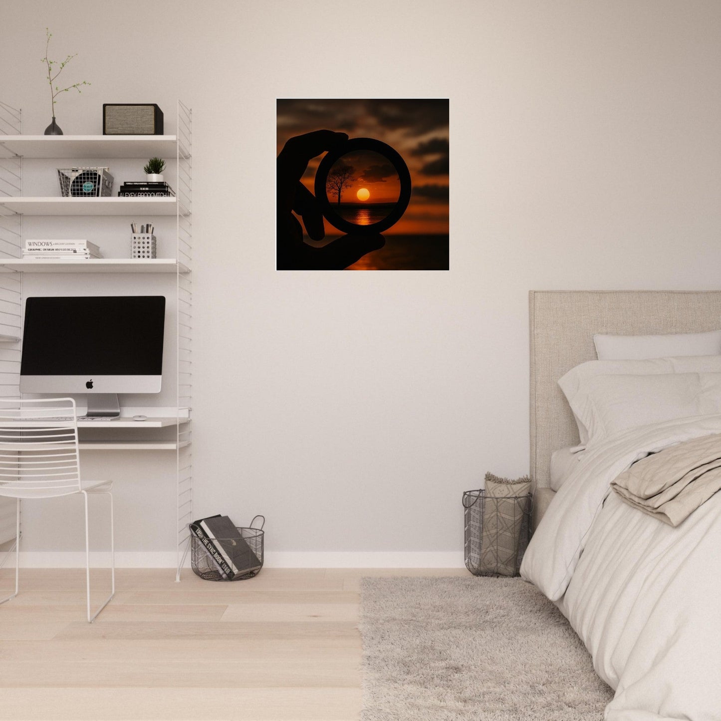 Sunset Through Lens Poster | Stunning Semi-Gloss Print | Perfect Wall Art Gift