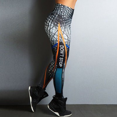 Cross Border European and American Popular Yoga Exercise Leggings - High Waist & Raised Hips