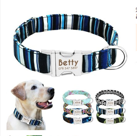 Fleur Pet Dog Customised Collar Name Tag
