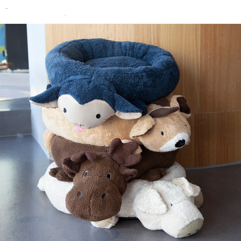 Cartoon Winter comfortable Warm Dog Bed