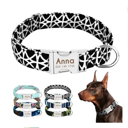 Fleur Pet Dog Customised Collar Name Tag