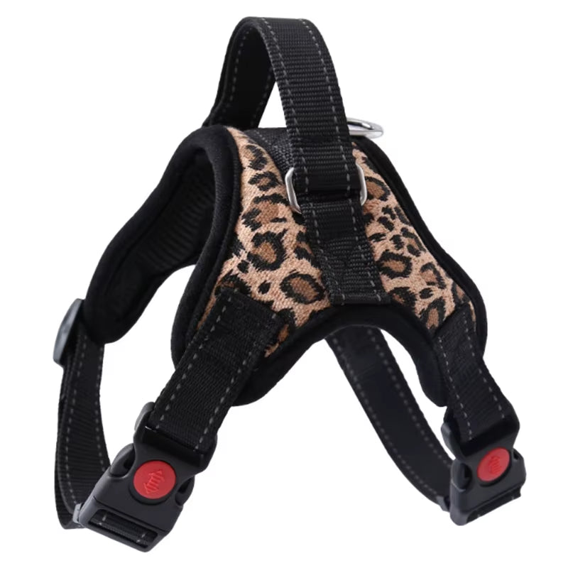 Small Medium Large Dog Harness Nylon Reflective Collar Vest Harnesses for Dogs Training Husky Alaskan Bulldog Breast-Band Belt