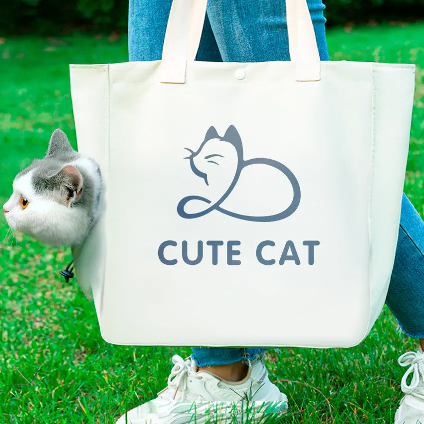 Portable Canvas Pet Tote