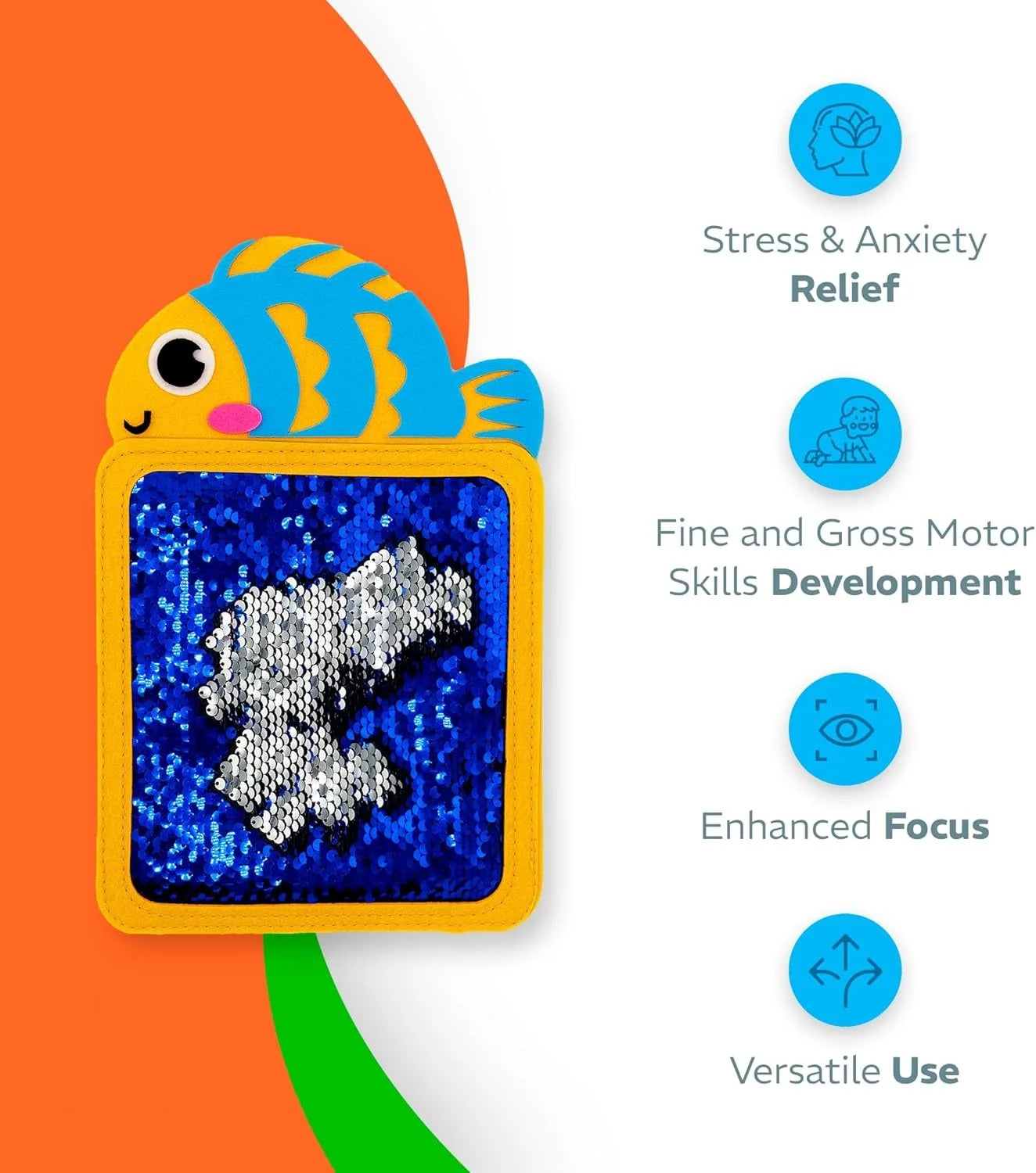 Baby Montessori Sensory Toys Cartoon Animal Cognition Mat Hand-Eye Coordination Education Toy Sensory Tactiles Pad for Autistic