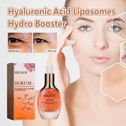 Eelhoe 30ml Hyaluronic Acid Facial Serum Reduce Wrinkles Crow'S Feet Improve Dullness Pore Shrink Skin Moisturizing Face Serum
