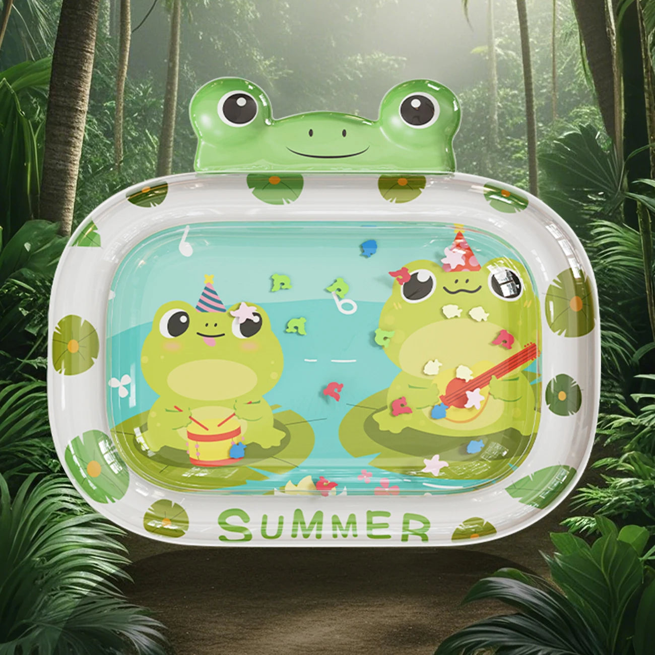 1PC Water Mat Inflatable Water Play Pad  Sensory Tummy Time Mat for Floor Play  Inflatable Play Mat Early Development Activity