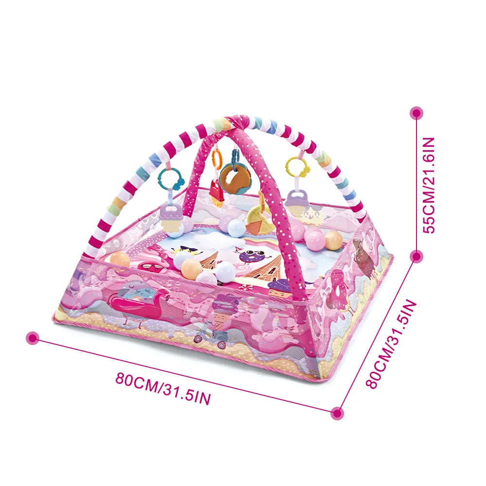 Baby Fitness Frame Crawling Play Mat Multifunction Fence Floor Toddler Activity Gym Game Rack Activity Blanket For Baby Toy Gift